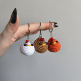 Porte-clef poules